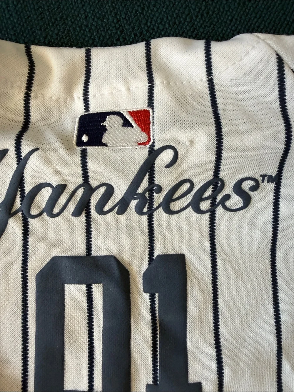 Pets Dog New York Yankees White & Navy Pinstripe Button-Front Shirt